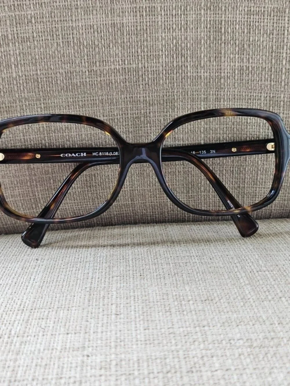 Coach Women Eyeglasses Frame Brown Tortoise Eyewear L087 BLAIR HC8116 Glasses